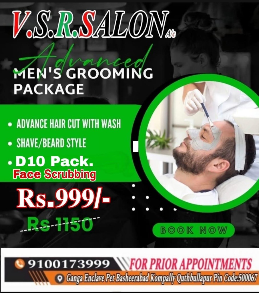 Advanced Men's Grooming Package at V.S.R. Salon