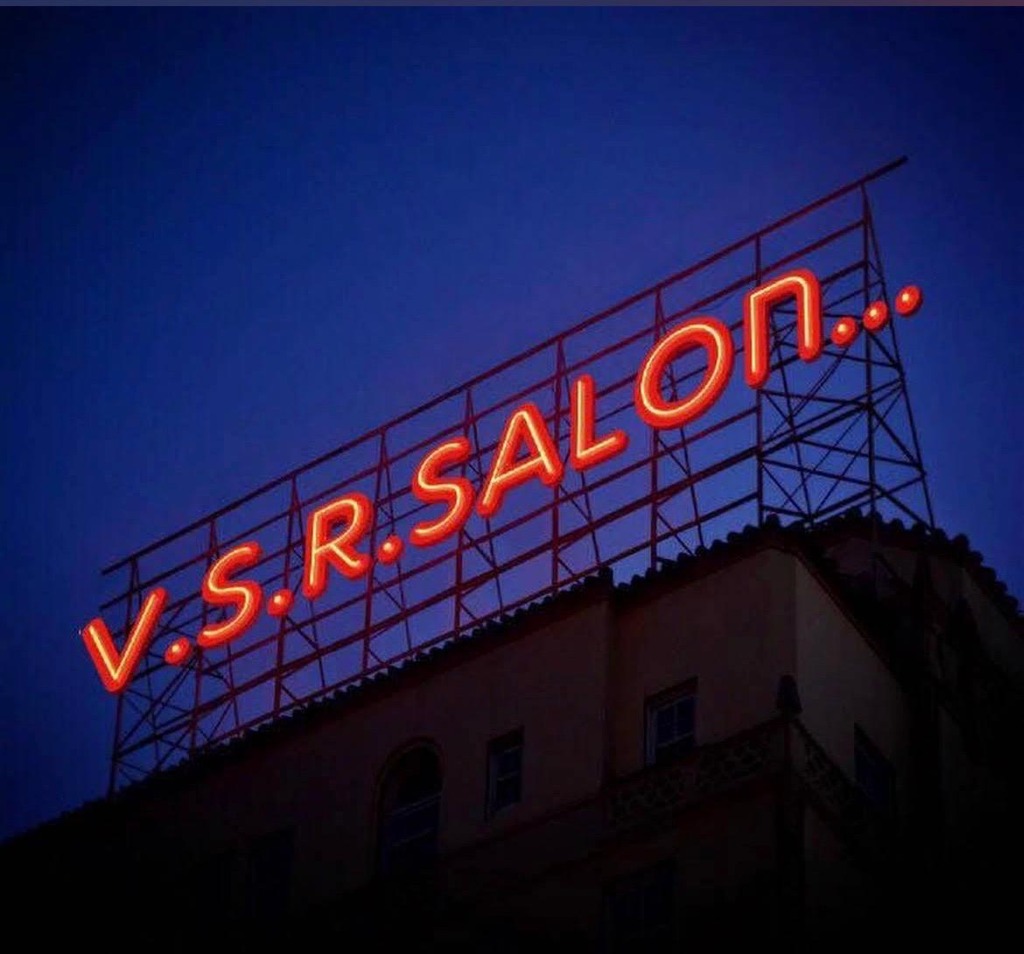 V.S.R. Salon Neon Sign